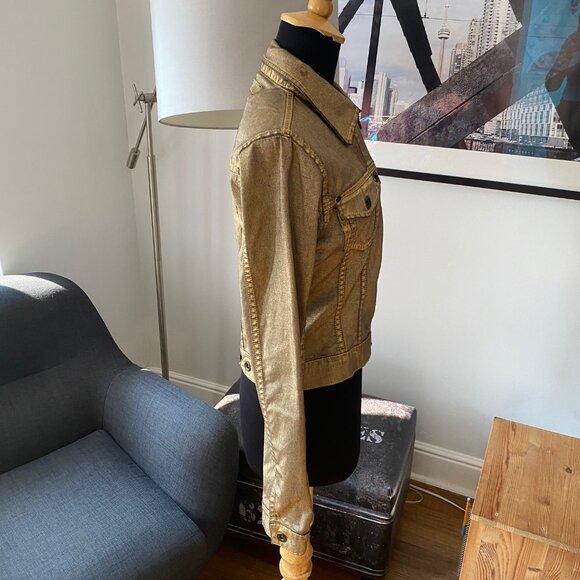 Gold Jean Jacket - Picture 5 of 10